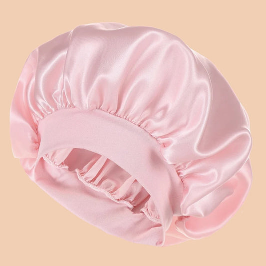 Bonnet en satin rose clair charmant - Ma douce aura