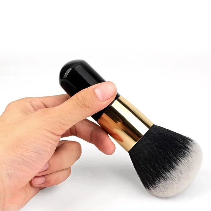 Pinceaux de maquillage noir doux, grande taille