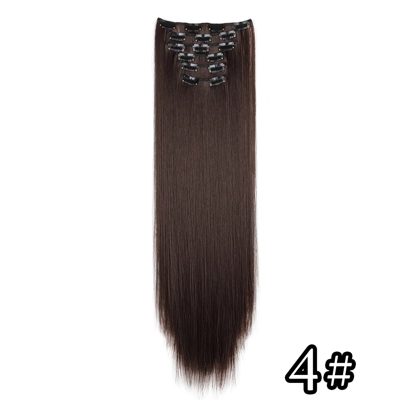 Extension cheveux marron foncé 